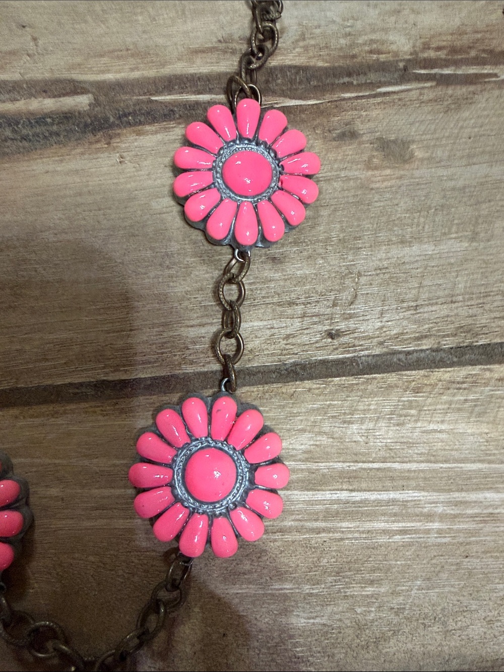 Sookie Sookie Pink Floral Statement Necklace - Women Jewelry - Picture 4 of 4